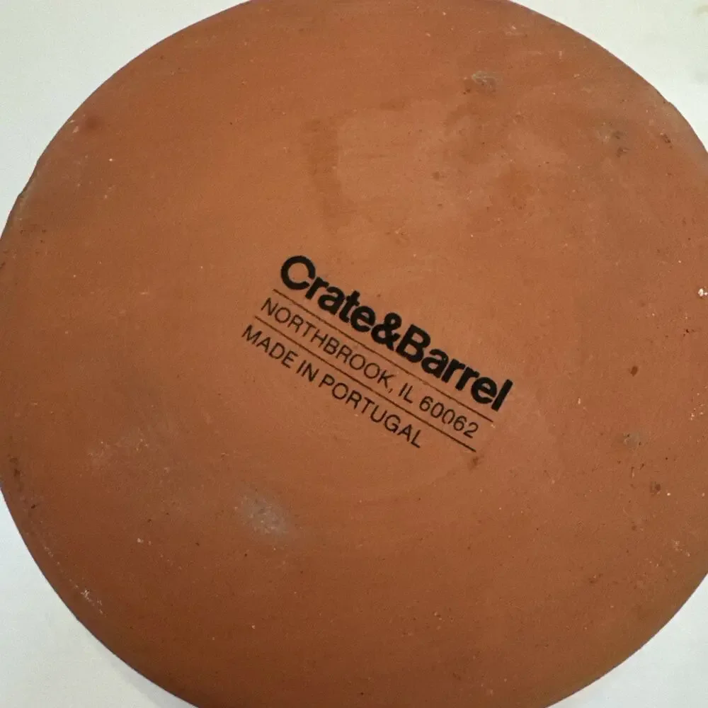 Crate‎ and Barrel Tunise Terracotta Vase Made in Portugal Modern MCM